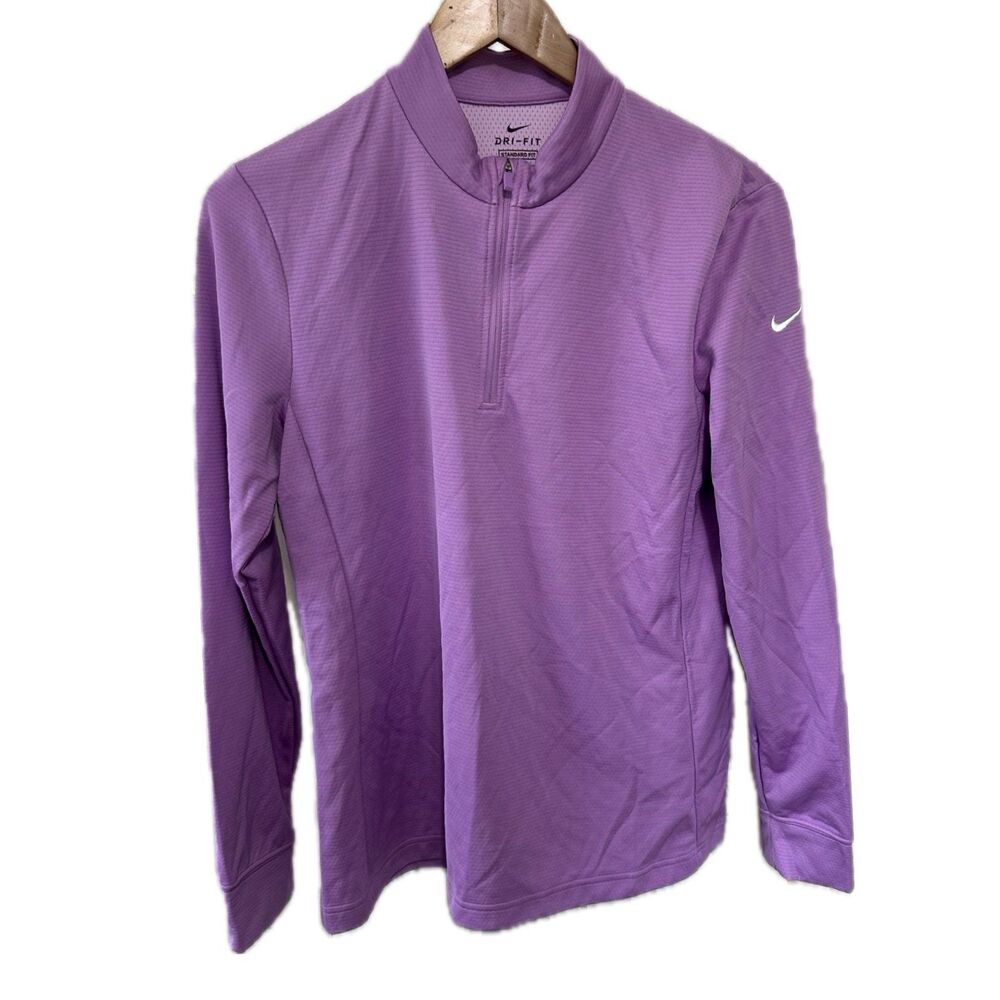 Nike Women's Dri-FIT Standard Fit Quarter Zip Track Pullover Shirt Jacket M